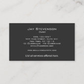 Auto monteur / reparatiewerkplaats visitekaartje (Achterkant)