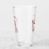 Auto monteur Stickman Glas (Rechts)