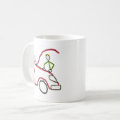 Auto monteur Stickman Koffiemok (Voorkant links)