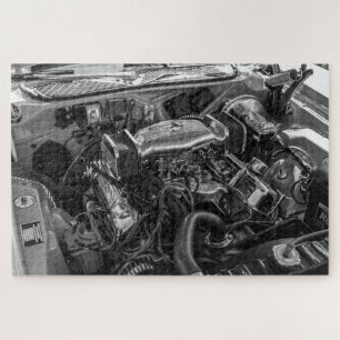 auto - motor 9 puzzel