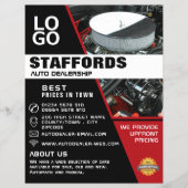 Auto Motor, Auto Dealership Adverteren Flyer (Voorkant)