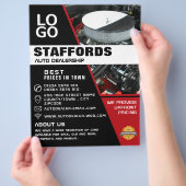 Auto Motor, Auto Dealership Adverteren Flyer (Hand)