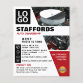Auto Motor, Auto Dealership Adverteren Flyer (Voorkant)