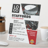 Auto Motor, Auto Dealership Adverteren Reclamebord Met Voetstuk (Insitu)