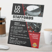 Auto Motor, Auto Dealership Adverteren Reclamebord Met Voetstuk (Insitu)