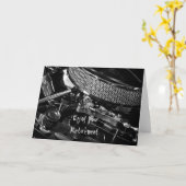 Auto motor Geniet van uw pensioen Kaart (Gele Bloem)