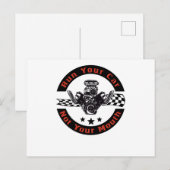 Auto motor Slepen Racing Fan Rennauto V8 Mechanisc Briefkaart (Voorkant / Achterkant)