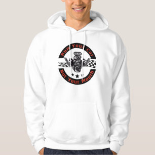 Auto motor Slepen Racing Fan Rennauto V8 Mechanisc Hoodie