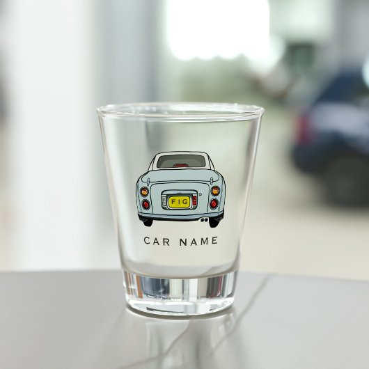 Auto Naam Blue Figaro Figarations Shot Glass Shot Glas