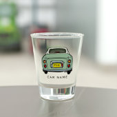 Auto Naam Groene Figaro Figarations Shot Glass Glas