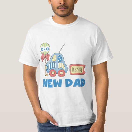 Auto New Dad Het is een Boy T-shirts and Gifts (Voorkant)