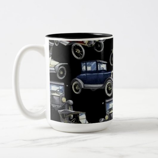 Auto Nostalgia Classic Cars Coffee Mok (Links)