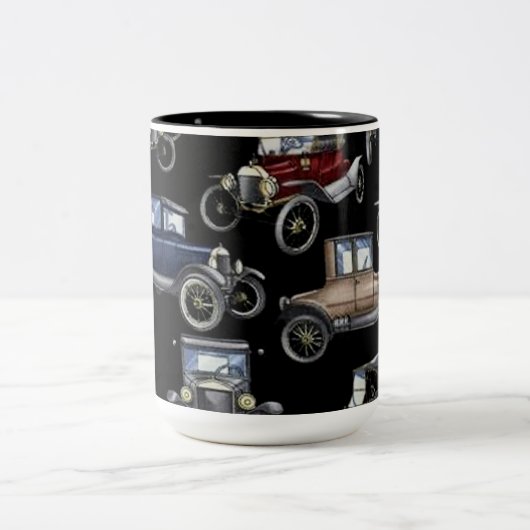 Auto Nostalgia Classic Cars Coffee Mok (Center)