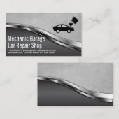 Auto Olie verversen Logo | mechanische garage Visitekaartje (Voorkant / Achterkant)