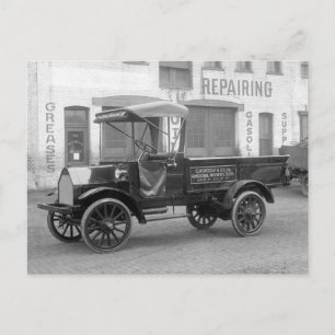 Auto-onderdelen bezorgtruck, 1915 briefkaart