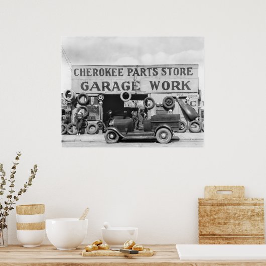 Auto-onderdelen Cherokee: 1936 Poster (Keuken)