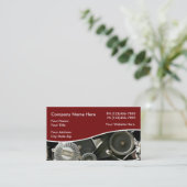 Auto-onderdelen en bergingswerf visitekaartje (Staand voorkant)