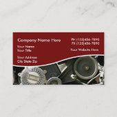 Auto-onderdelen en bergingswerf visitekaartje (Voorkant)