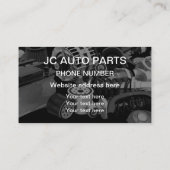 Auto-onderdelen en redding visitekaartje (Achterkant)