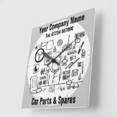 Auto-onderdelen & reserveonderdelen Winkel Vierkante Klok (Hoek)