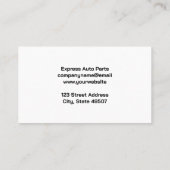 Auto-onderdelen | Sportauto's | Monteur Visitekaartje (Achterkant)