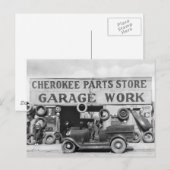 Auto-onderdelen van Cherokee: 1936 Briefkaart (Voorkant / Achterkant)
