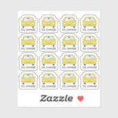 Auto Onderhoud Olie Verandering Herinnering Bujo P Sticker (Vel)
