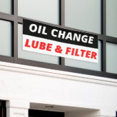 Auto Onderhoud Olie Vervanging Smeer En Filter Spandoek (Buitenkant Gebouw)