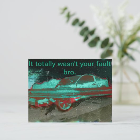 Auto-ongeluk na de Kaart (Staand voorkant)