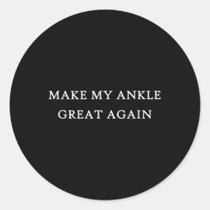 Auto-ongeluk na fysiotherapie chirurgie ronde sticker