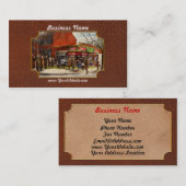 Auto - ongeluk - Uitkijkcijfers 1921 Visitekaartje (Voorkant / Achterkant)