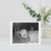 Auto-ongeluk, Vintage 1951 Briefkaart (Staand voorkant)