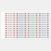 Auto ontwerp kindernaam kleding school labels (Vel)