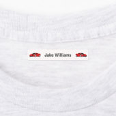 Auto ontwerp kindernaam kleding school labels (Aangebracht)