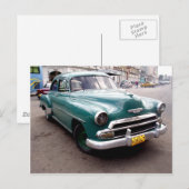  auto op Cuba Briefkaart (Voorkant / Achterkant)