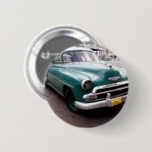 auto op Cuba Ronde Button 5,7 Cm (Voorkant /achterkant)