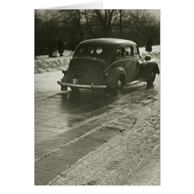 Auto op de weg (Voorkant)