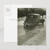 Auto op de weg briefkaart (Voorkant / Achterkant)