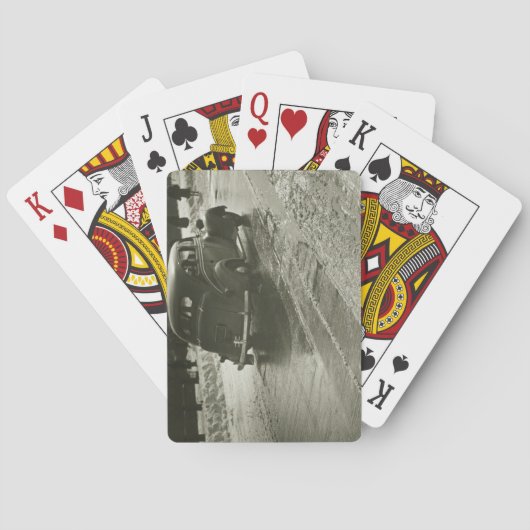 Auto op de weg pokerkaarten (Achterkant)