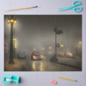 Auto - Op een eenzame weg 1940 Tissuepapier (Craft)