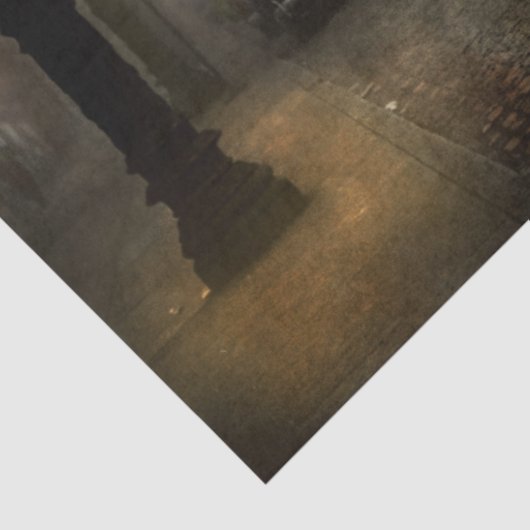 Auto - Op een eenzame weg 1940 Tissuepapier (Detail)