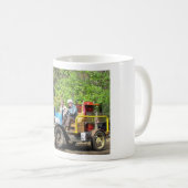 auto op houtgas koffiemok (Voorkant rechts)