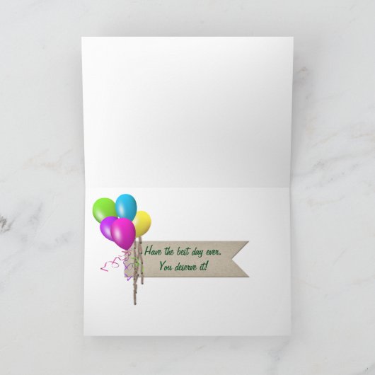 auto op kaart voor Vaderdag (Binnen)