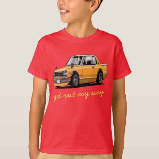 auto, oude auto, nissan, skyline 2000 gt, gt-R T-shirt (Voorkant)