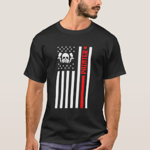 Auto Painter USA Vlag Automotive Auto Body Paintin T-shirt