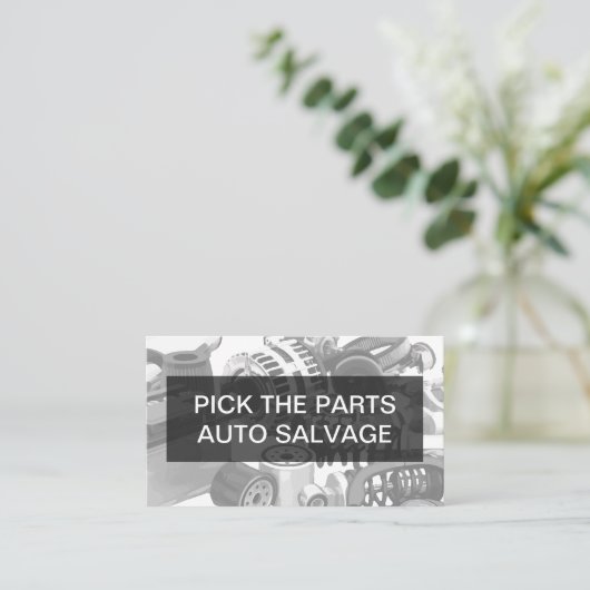 Auto Parts Salvation Yard Automotive Design Visitekaartje (Staand voorkant)