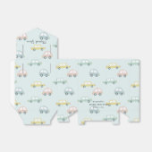 Auto Patroon Blue Boy Baby shower Bedankdoosjes (Uitgevouwen)