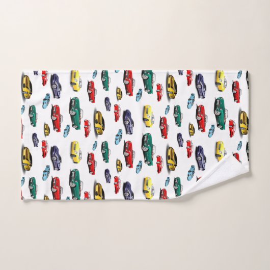 Auto Patroon Meerkleurige Voertuigen Auto Bad Handdoek (Handdoek)