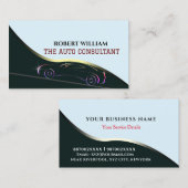 Auto Persoonlijke auto Raadpleging auto-logo Visitekaartje (Voorkant / Achterkant)
