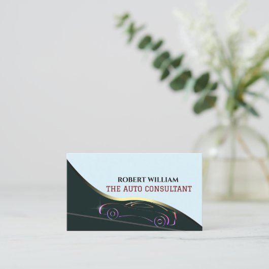 Auto Persoonlijke auto Raadpleging auto-logo Visitekaartje (Staand voorkant)